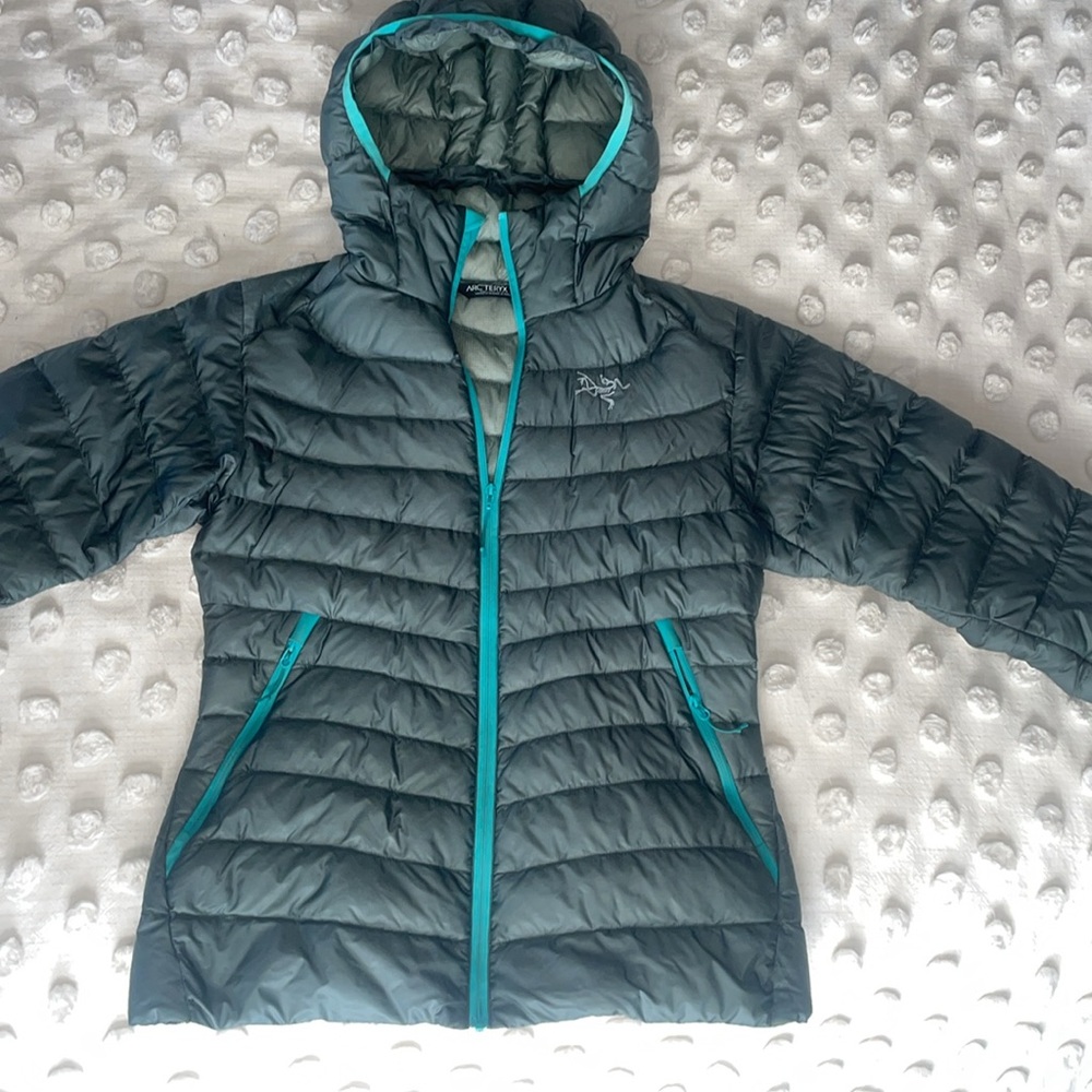 Arc’teryx Cerium down jacket.